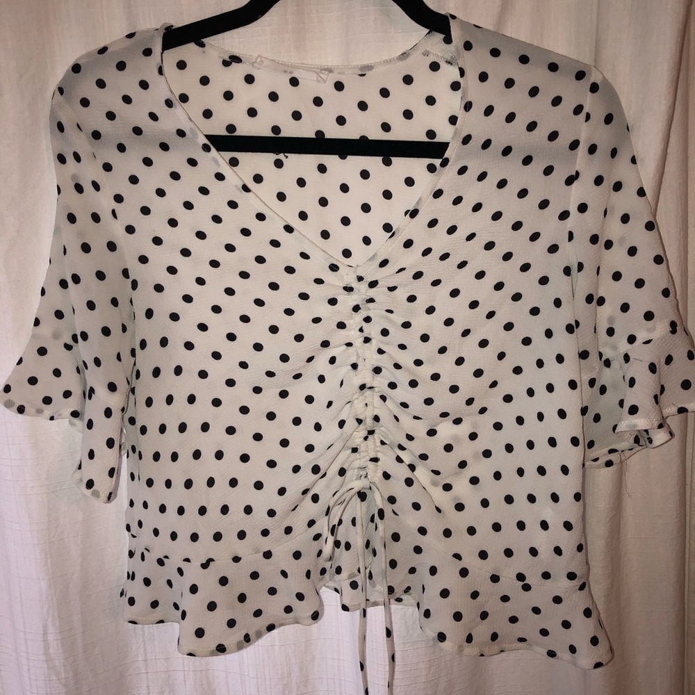 Nordstrom Polka Dot Blouse
